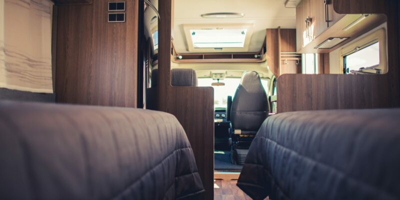 How to Find the Perfect Van Mattress view of mattresses from inside camper van