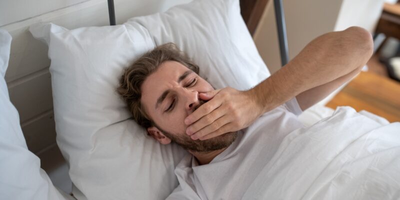 man with sleep apnea